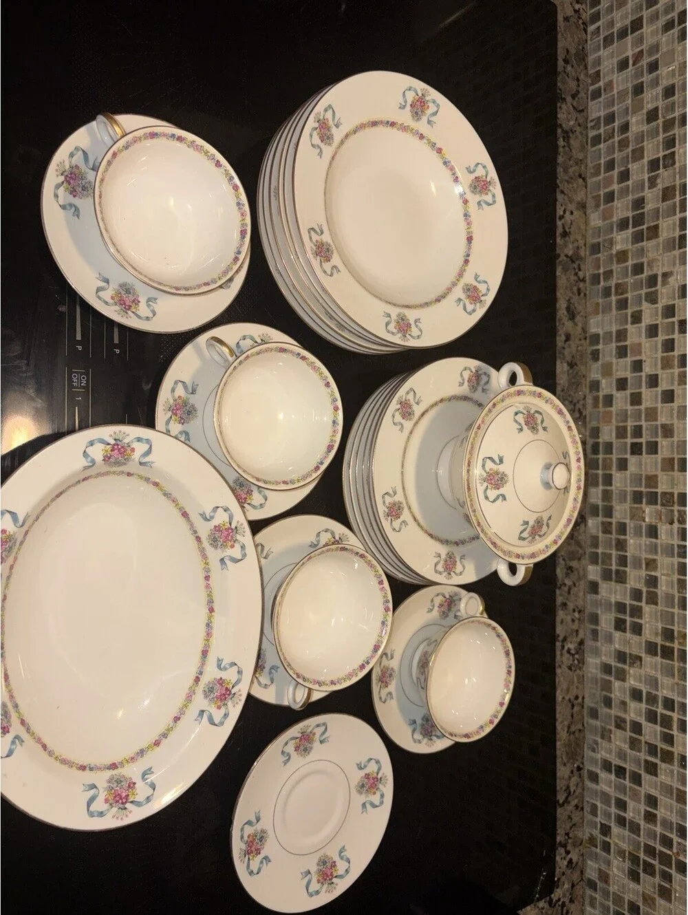 dishes sets dinnerware vintage floral